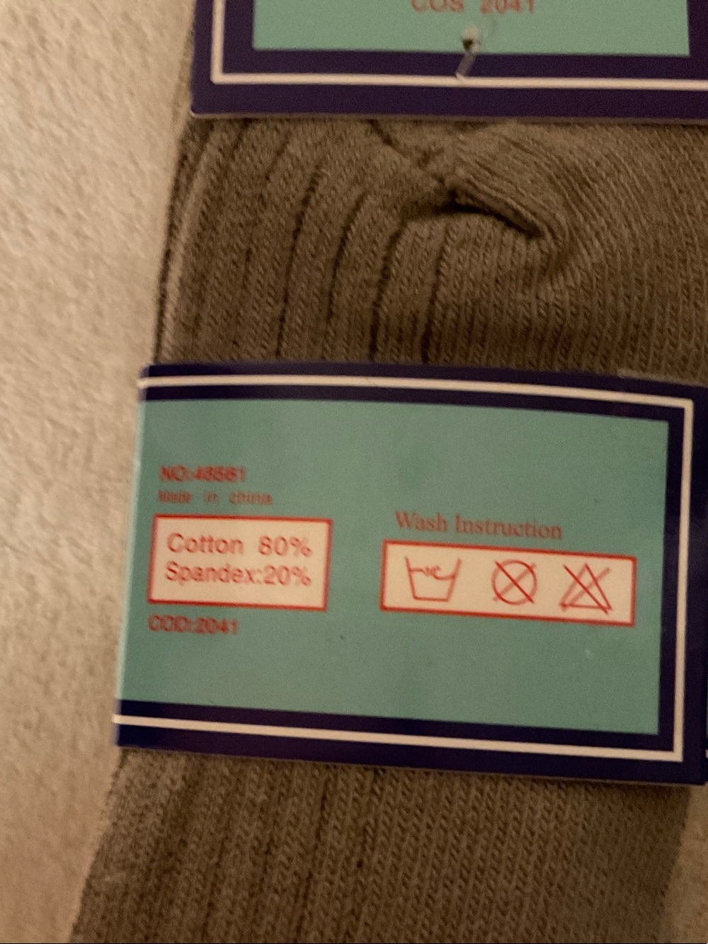 Kids Ribbed School Socks - Gray - Picture 5 of 5